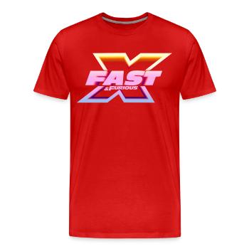 Fast and Furious X Logo - Men's Premium Organic T-Shirt - red - Front - Damien (186cm)