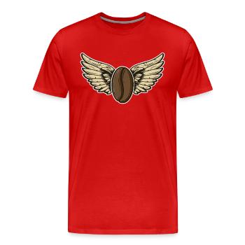 Flying Bean - Männer Premium Bio T-Shirt - Rot - Vorne - Damien (186cm)
