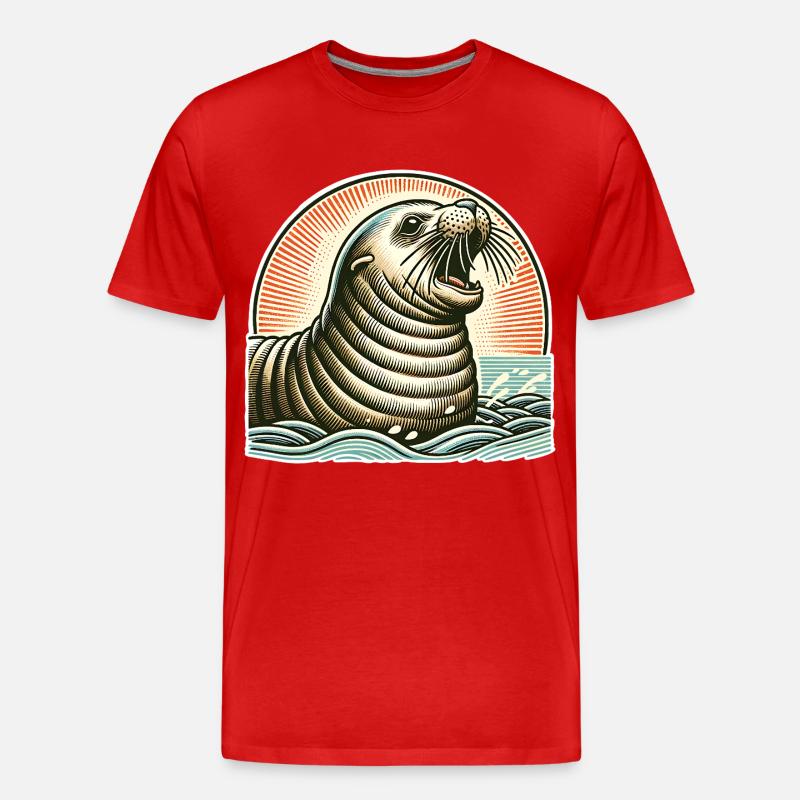 IMG 4052 - Männer Premium Bio T-Shirt - Rot
