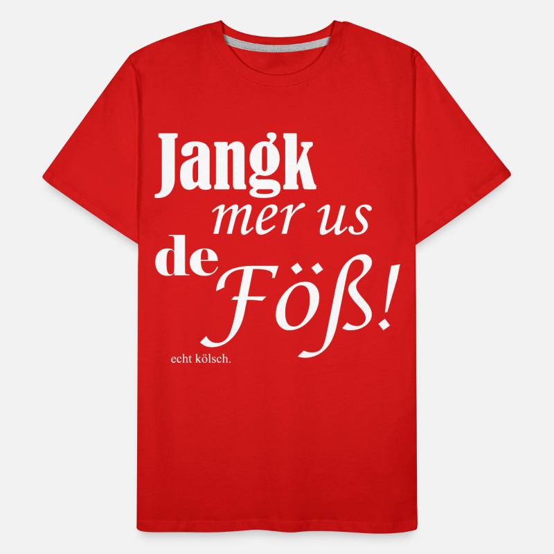 Jang mer us de Föß! Männer Premium Bio T-Shirt