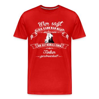 Tinker chance - T-shirt bio Premium Homme - rouge - Devant - Damien (186cm)