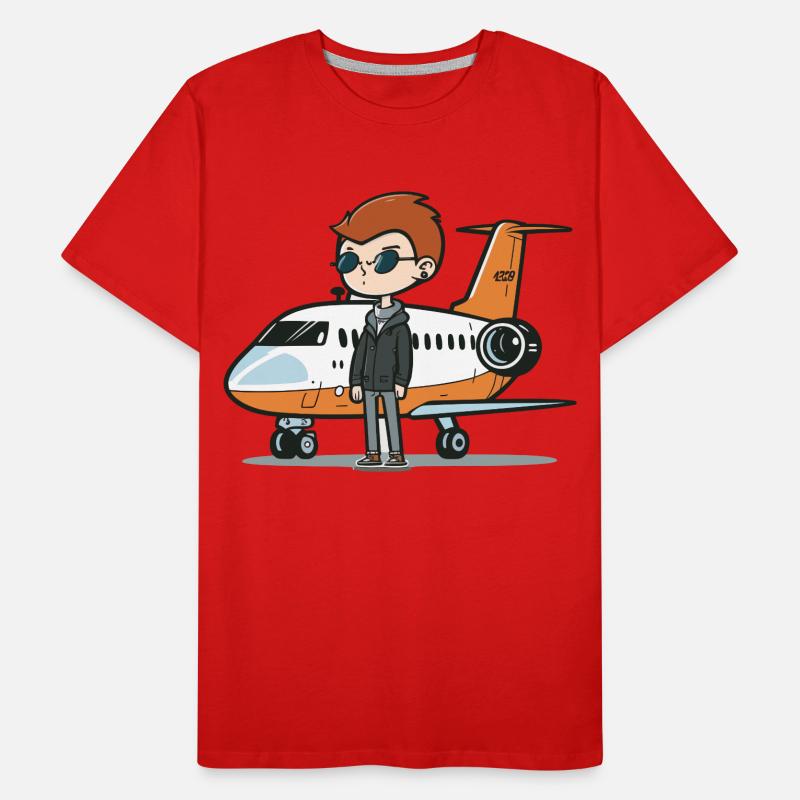 Der Jet-Setter Männer Premium Bio T-Shirt