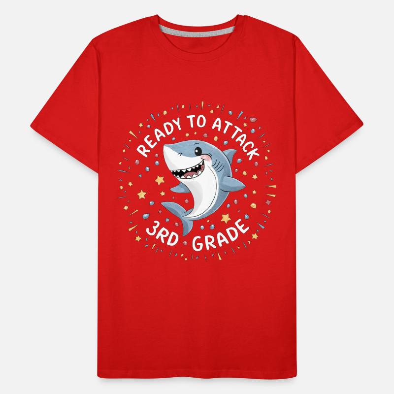 Ready To Attack 3rd Grade Men's Premium Organic T-Shirt