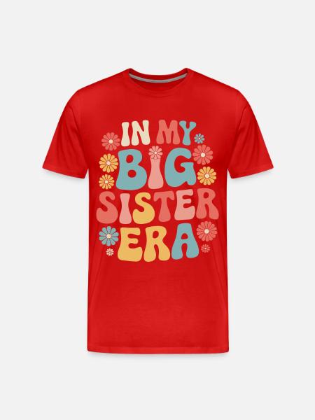 Sister Sibling Family - Men's Premium Organic T-Shirt - red