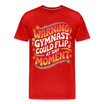 Turnen Turner Gymnastik - Männer Premium Bio T-Shirt - Rot - Vorne - Damien (186cm)