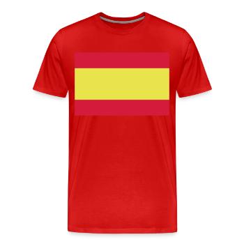 spain flag - Männer Premium Bio T-Shirt - Rot - Vorne - Damien (186cm)