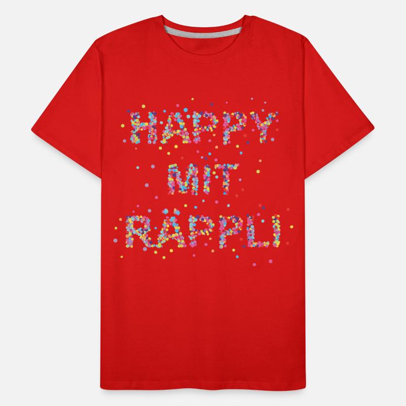 Happy mit Räppli Männer Premium Bio T-Shirt