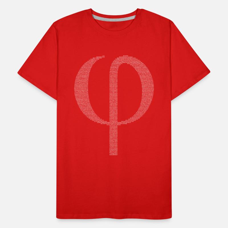 Numbers in decimals: Golden Ratio Phi Men's Premium Organic T-Shirt