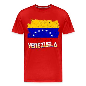 Venezuela Flagge - Männer Premium Bio T-Shirt - Rot - Vorne - Damien (186cm)