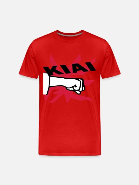 karaté kiai - T-shirt bio Premium Homme - rouge