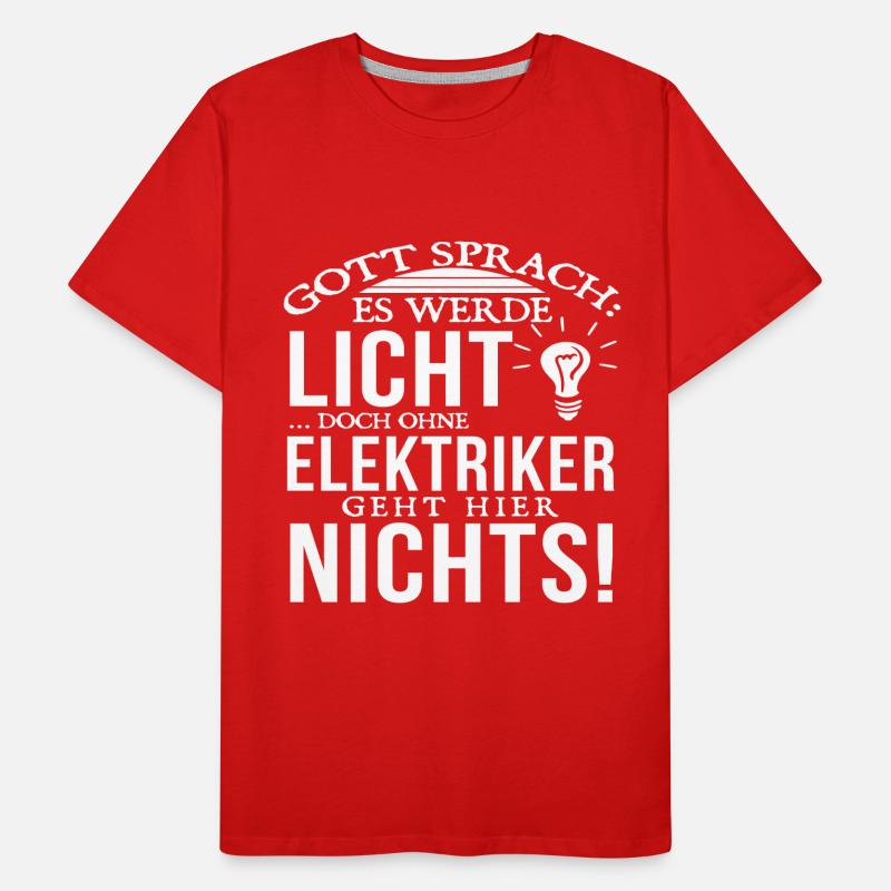 Elektriker - Beruf Männer Premium Bio T-Shirt