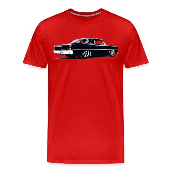 Chevy II Nova Super Sport Zurück - Männer Premium Bio T-Shirt - Rot - Vorne - Damien (186cm)