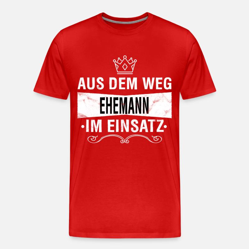 Ehemann - Männer Premium Bio T-Shirt - Rot