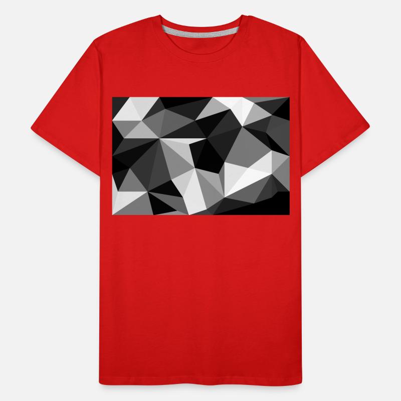 Polygon noir et blanc T-shirt bio Premium Homme