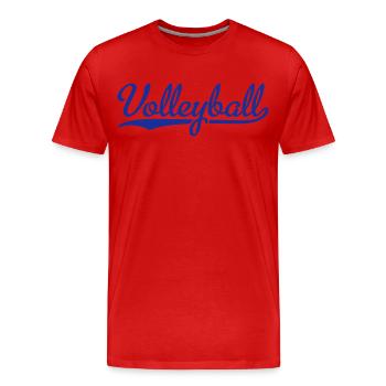 volley-ball - T-shirt bio Premium Homme - rouge - Devant - Damien (186cm)