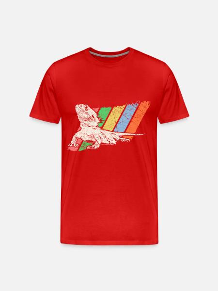 Pet Retro - Men's Premium Organic T-Shirt - red