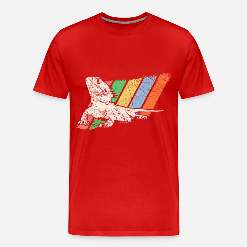 Haustier Retro - Männer Premium Bio T-Shirt - Rot