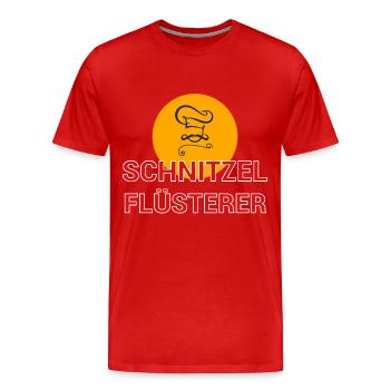 Schnitzel Whisperer Cook Cook Cook Gift - Men's Premium Organic T-Shirt - red - Front - Damien (186cm)