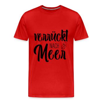 Fou de la mer - T-shirt bio Premium Homme - rouge - Devant - Damien (186cm)