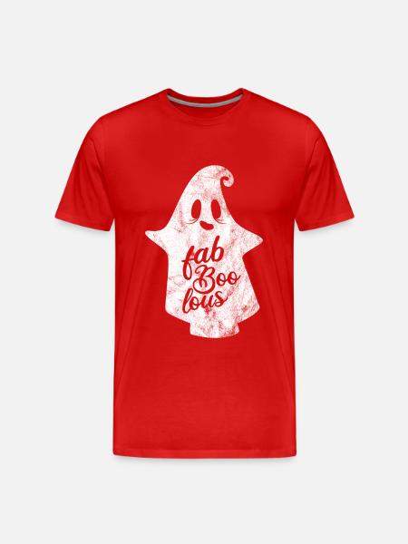FaBOOlous - Fabuleux - Halloween - T-shirt bio Premium Homme - rouge