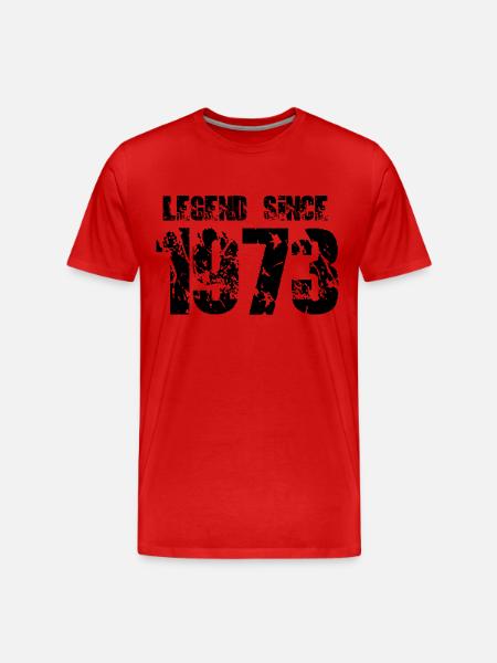 Legend since 1973 - Männer Premium Bio T-Shirt - Rot