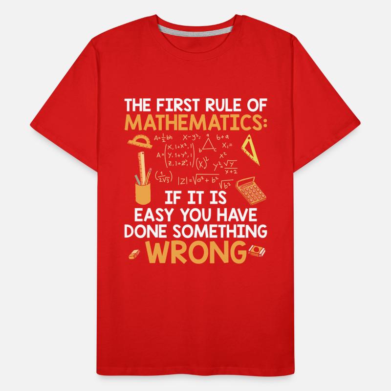 Mathematician sayings | Algebra math gift ideas Men's Premium Organic T-Shirt