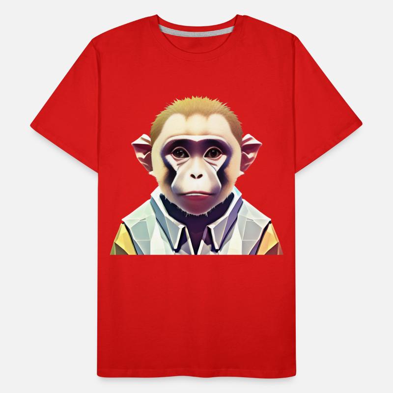 Polygon Monkey Men's Premium Organic T-Shirt