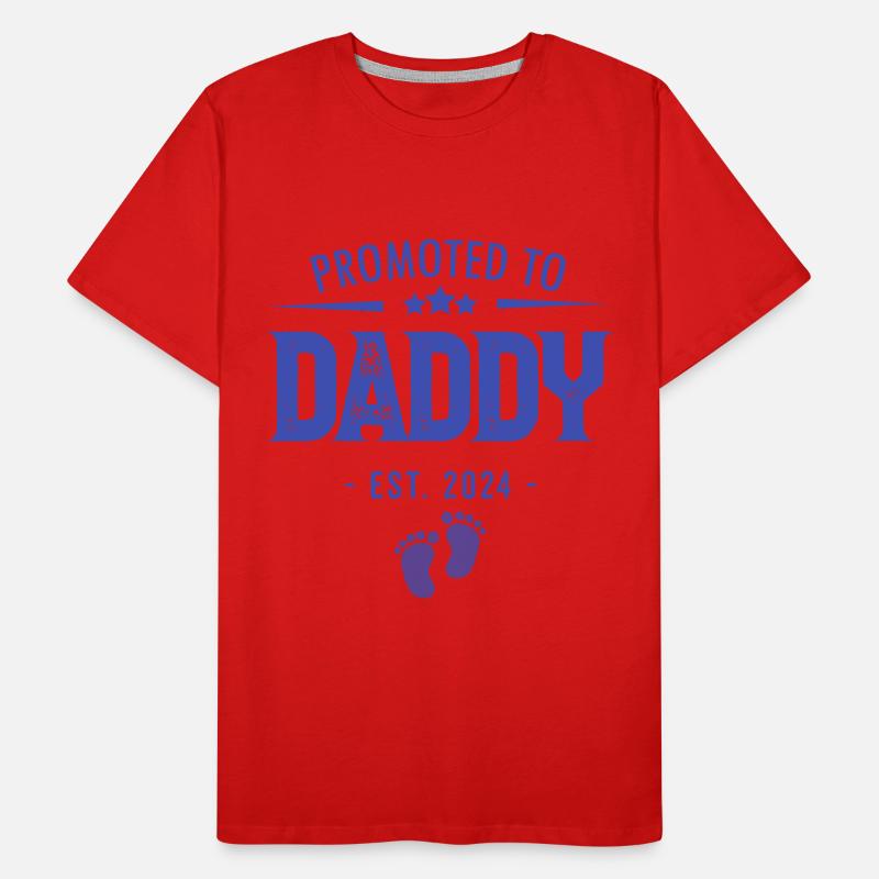 Befördert zum Daddy Est 2024 | Papa wird 2024 Männer Premium Bio T-Shirt