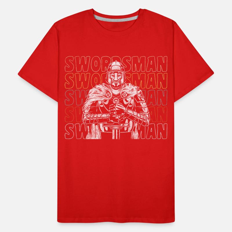 Épée Épée Guerrier Épées T-shirt bio Premium Homme