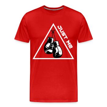 Design boxeur - T-shirt bio Premium Homme - rouge - Devant - Damien (186cm)