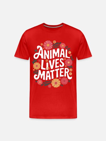 Vegetarian Vegan Veggie Vegetarian - Men's Premium Organic T-Shirt - red