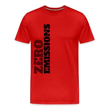 Zero Emissions / Électrique / Voiture électrique - T-shirt bio Premium Homme - rouge - Devant - Damien (186cm)