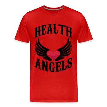 Anges de la santé médecin infirmière médecin urgentiste - T-shirt bio Premium Homme - rouge - Devant - Damien (186cm)