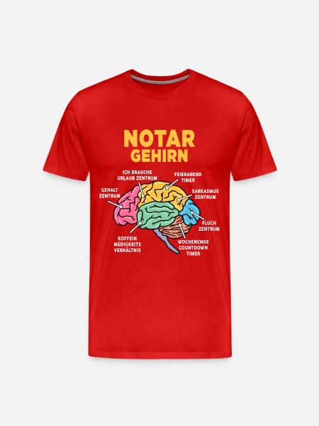 Notar - Männer Premium Bio T-Shirt - Rot