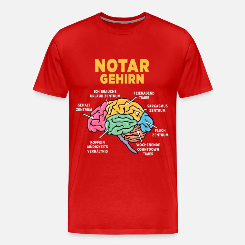 Notar - Männer Premium Bio T-Shirt - Rot