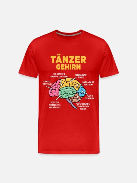 Tänzer - Männer Premium Bio T-Shirt - Rot