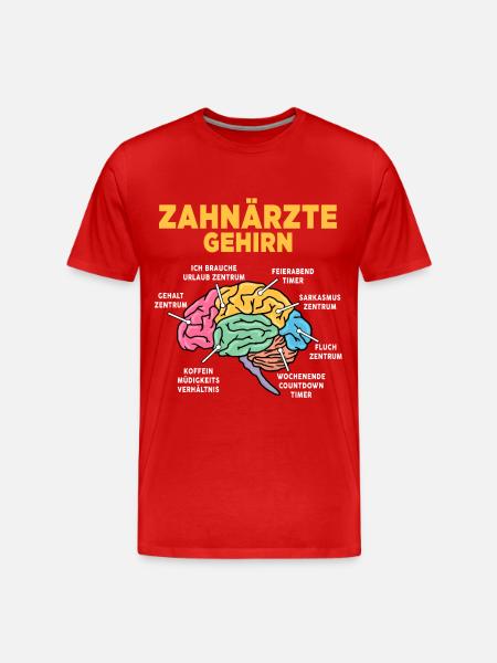 Zahnärzte - Männer Premium Bio T-Shirt - Rot
