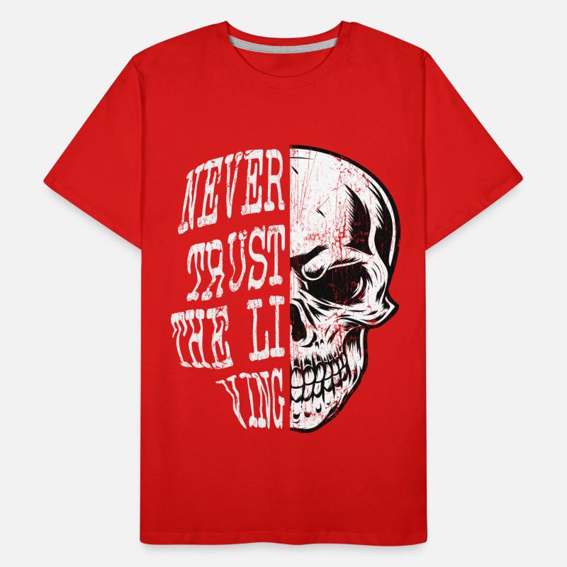 Skull Skeleton Disant Citations T-shirt bio Premium Homme