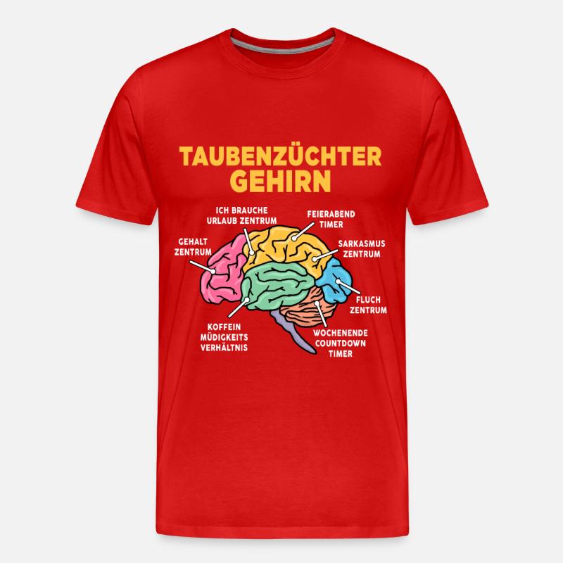Taubenzüchter - Männer Premium Bio T-Shirt - Rot