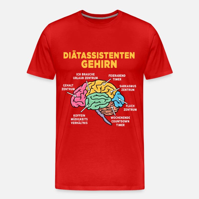 Diätassistenten - Männer Premium Bio T-Shirt - Rot