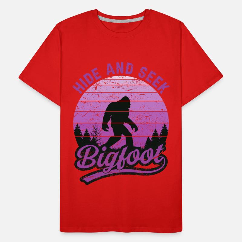 Cache-cache Bigfoot Nature Lovers Forest Nature T-shirt bio Premium Homme
