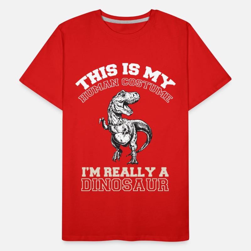 T-Rex Costume Dino Cretaceous Dinosaur Men's Premium Organic T-Shirt