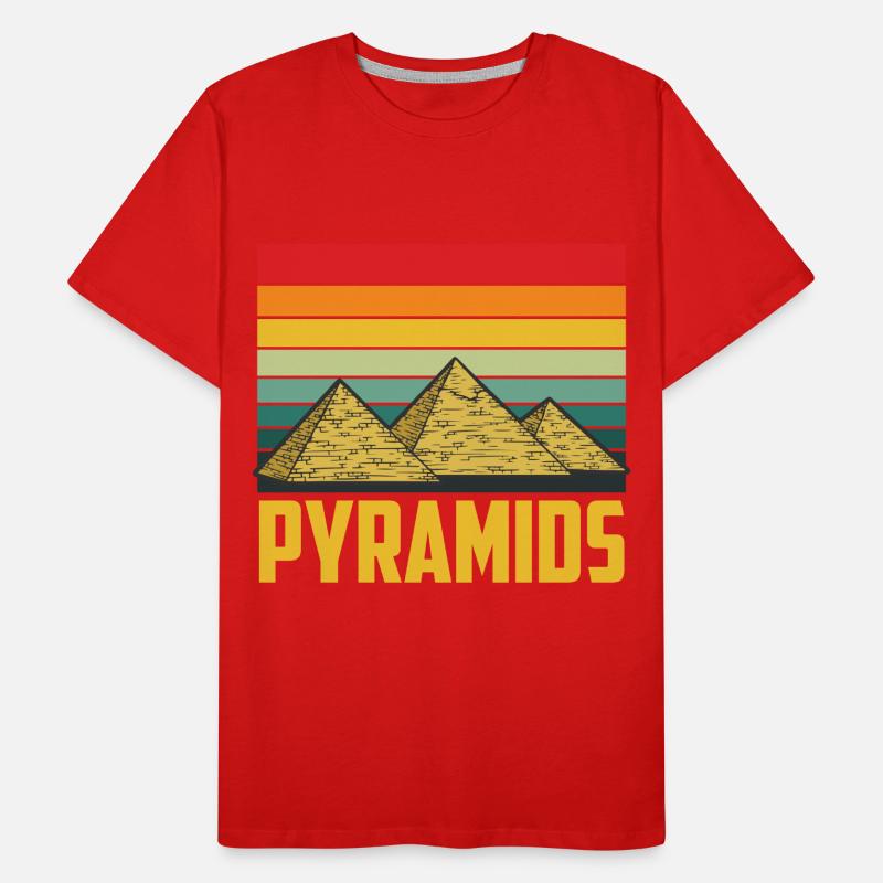 Pyramide Egypte Sphinx Gizeh Anubis T-shirt bio Premium Homme