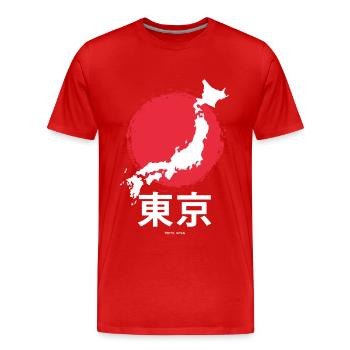 Japanisch Asien Tourist Tokyo Japan - Männer Premium Bio T-Shirt - Rot - Vorne - Damien (186cm)