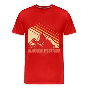 Machu Picchu Anden Peru Tal Inka - Männer Premium Bio T-Shirt - Rot - Vorne - Damien (186cm)