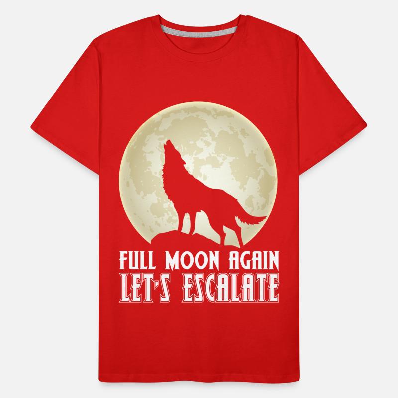 Wolf Full Moon Escalation Pack Wolves Men's Premium Organic T-Shirt