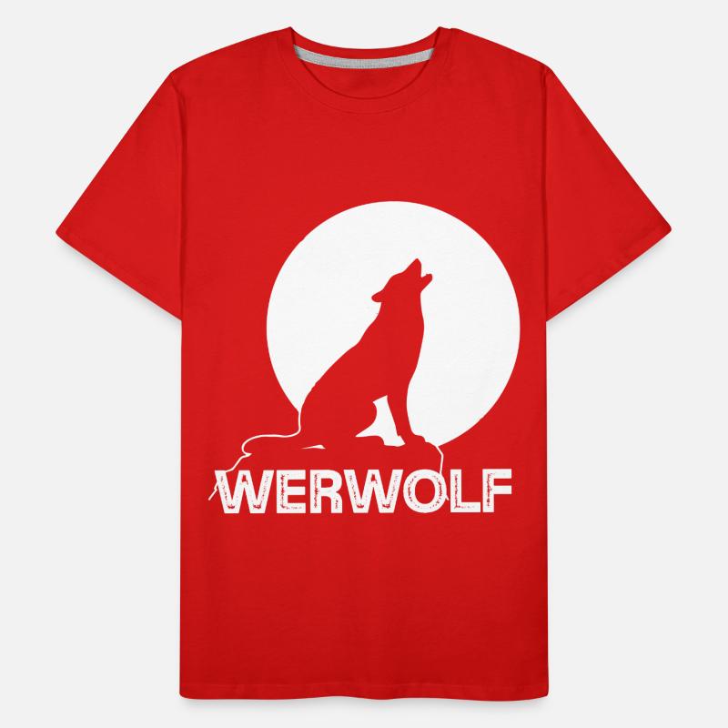 Werewolf Full Moon Wolf Wolf Pack Men's Premium Organic T-Shirt