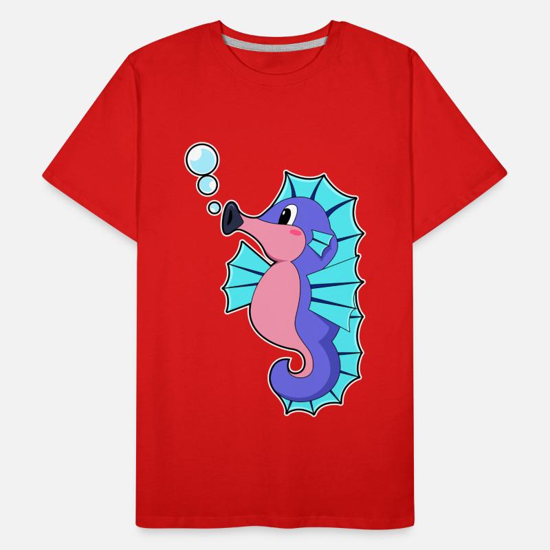 Seepferdchen Männer Premium Bio T-Shirt
