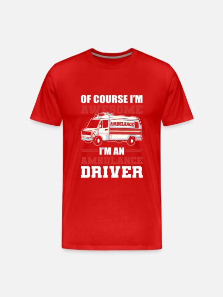 Ambulance Ambulance Chauffør Ambulance Erhverv Driver-Moti - Herre Premium T-shirt økologisk - rød