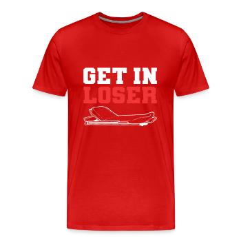 Ambulanz Ambulanzfahrer Ambulanz Krankenschwester - Männer Premium Bio T-Shirt - Rot - Vorne - Damien (186cm)